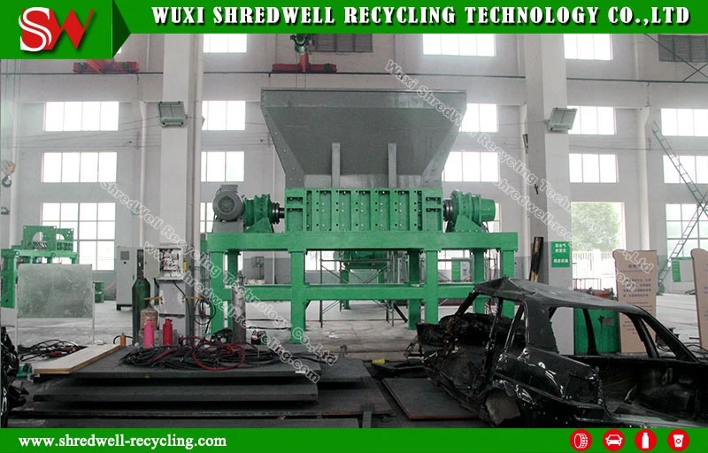 Industrial Double Shaft Scrap Metal Shredder for Recycling Waste Car/Metal Drum