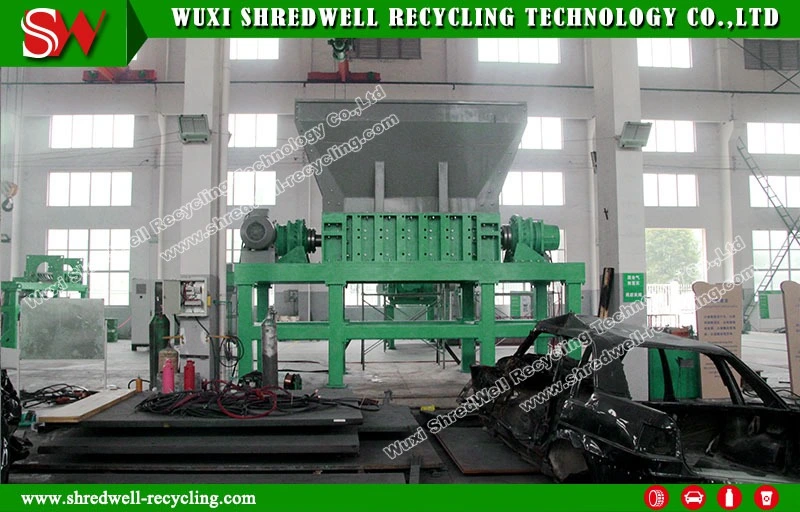 Double Shaft Shredder Machine for Recycling Scrap/Waste Car Tire