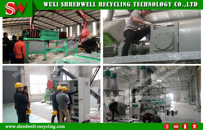Double Shaft E-Waste Shredding Machine for Wood/Plastic/Tire/Metal Recycling