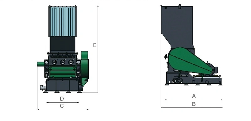 Heavy Duty Waste Copper Cable Wire Rubber Plastic Recycling Granulator