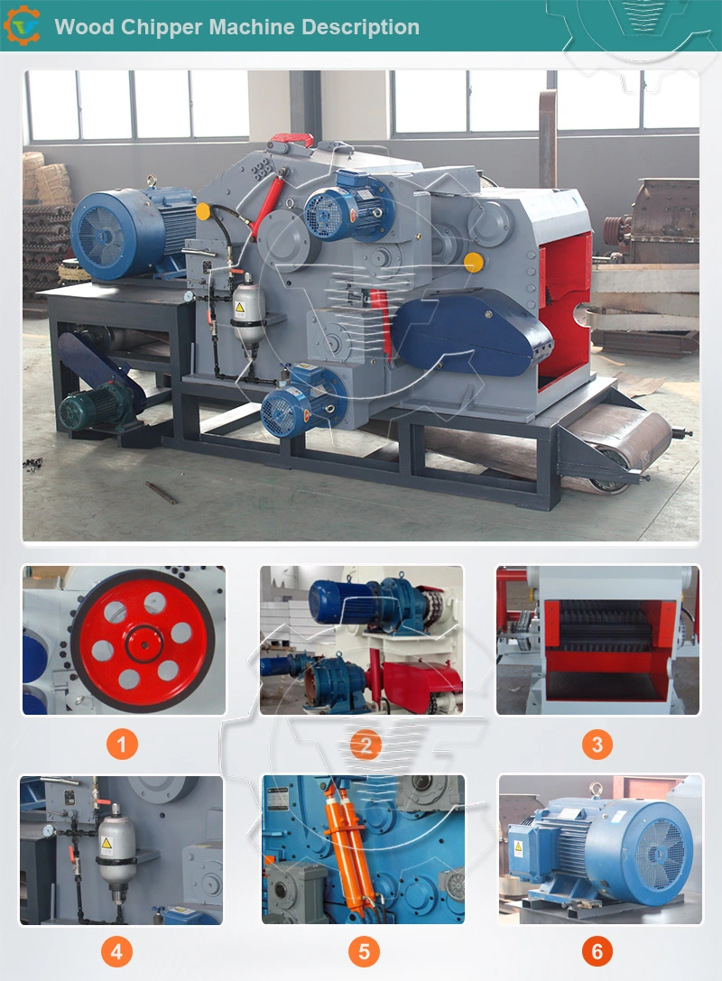 Industrial Wood Chipper Shredder machine for Sale Ce Approved