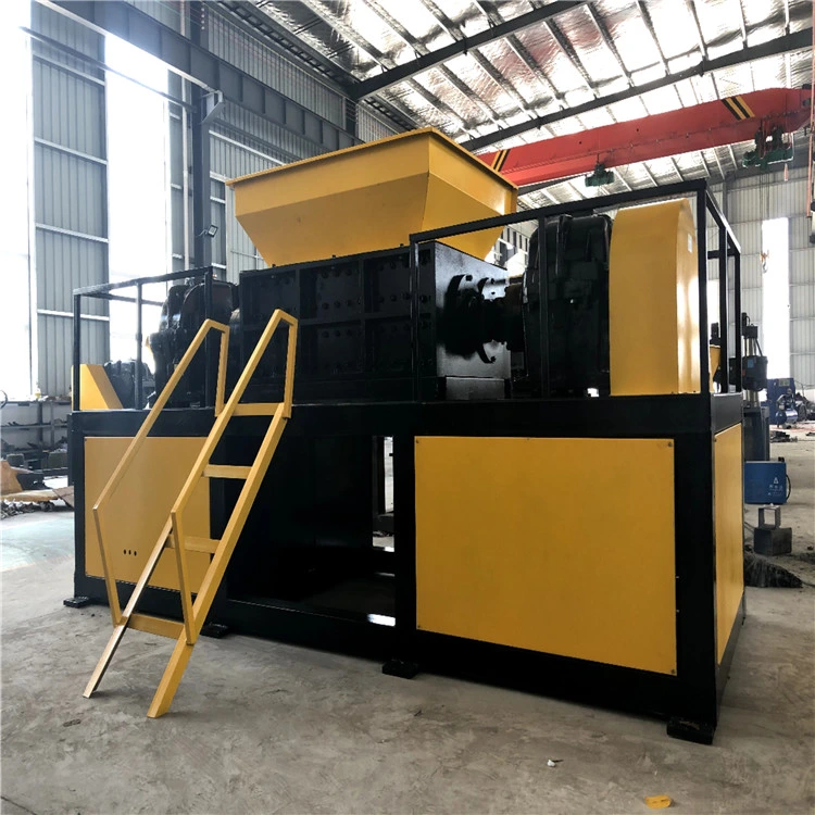 New Double Shaft Metal Scrap Recycling Waste Tire Shredder Machine