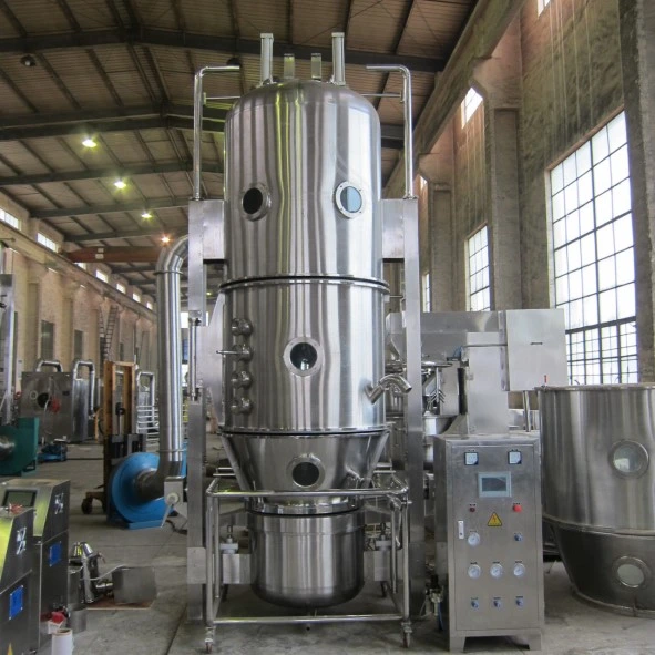 GMP Standard Pharmaceutical Rapid Fluid Bed Fluidizing Mixing Drying Granulation Machine Mixer Granulator for Medicine Powder