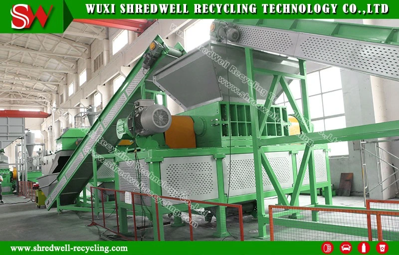 Double Shaft Wood/Plastic/E-Waste/Metal Shred Equipment for Furniture/Bed/Tire Recycle