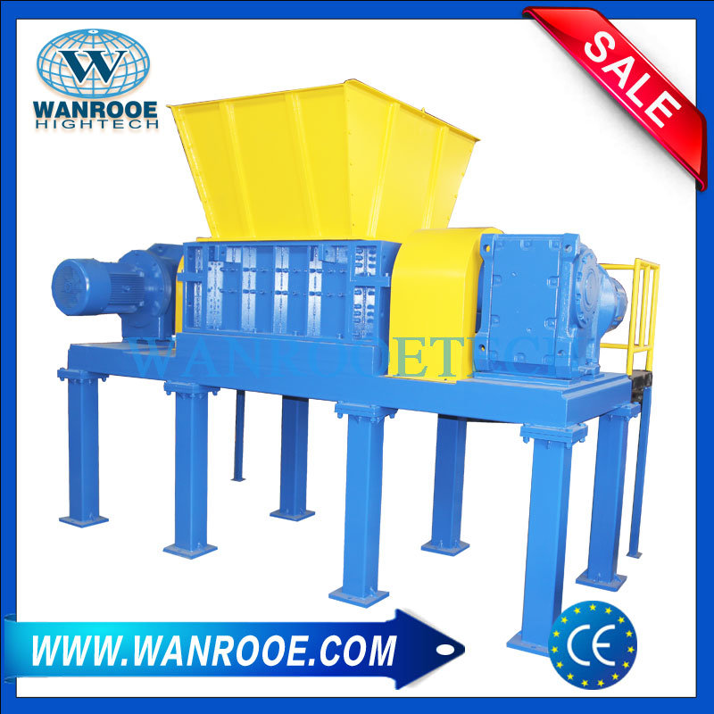Tire Tyre Rubber Materials Double Shaft Shredding Shredder Recycling Machine