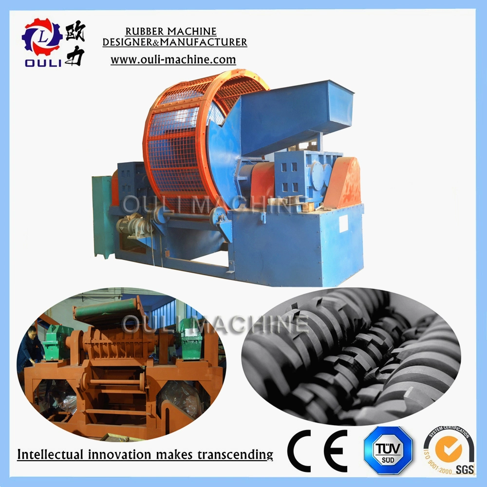 Full Automatic Waste Old Tire Recycling Plant for Rubber Granule