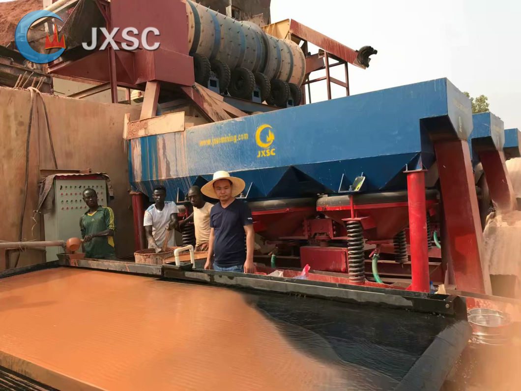 Jxsc Mining Machinery Minerals Separator Shaking Table with Fiber Glass