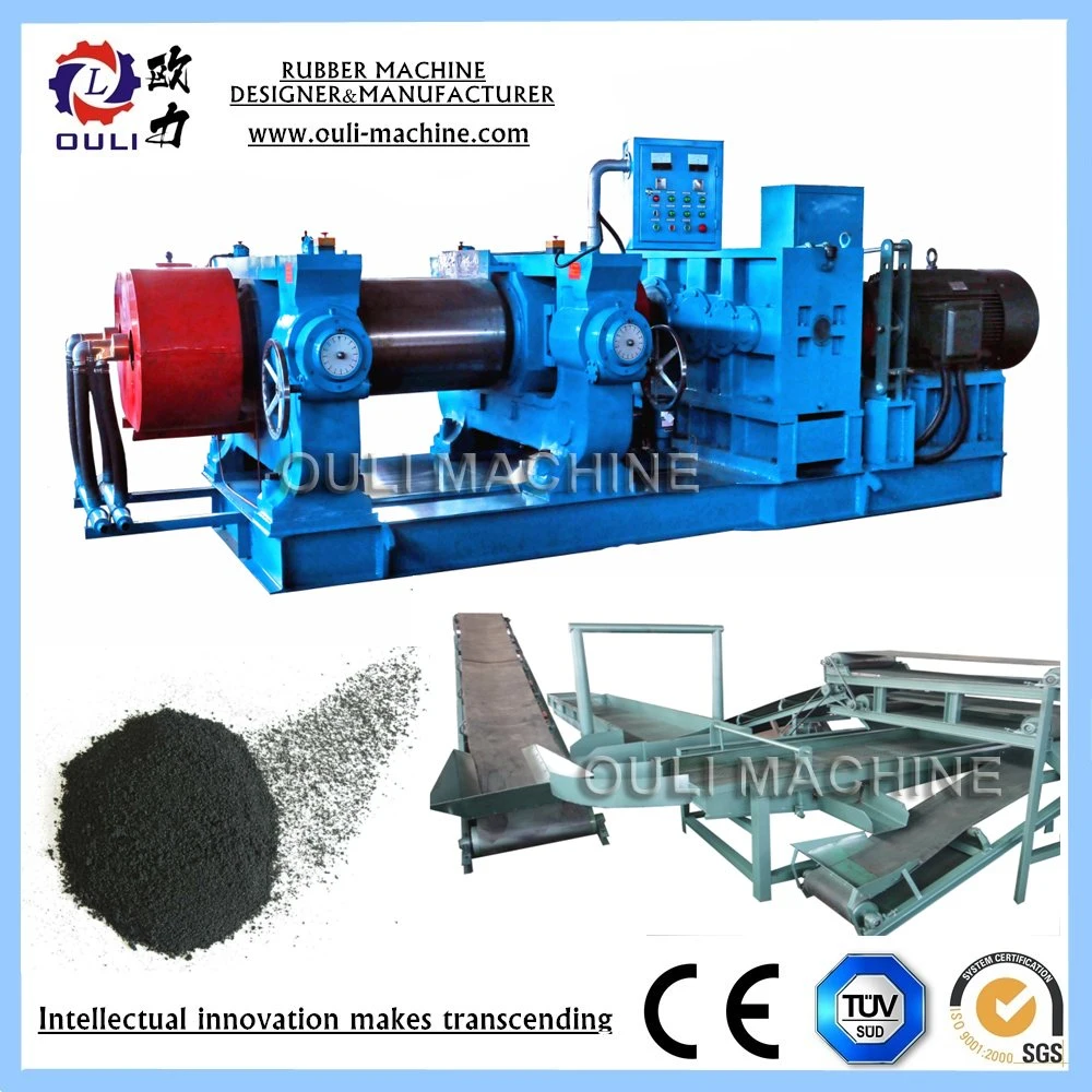 Full Automatic Waste Old Tire Recycling Plant for Rubber Granule