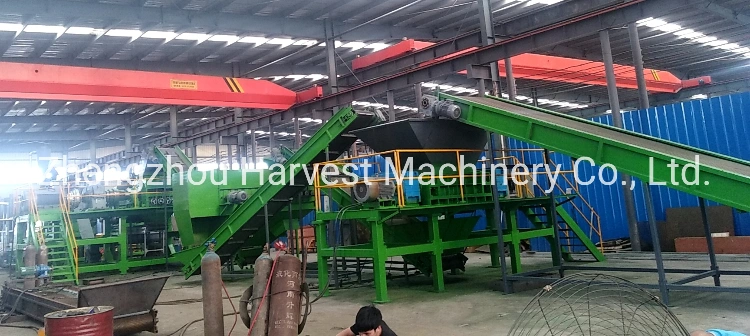 Waste Tire Granules Machine Tyre Rubber Granules Price Double Shaft Tire Shredder Rubber Shredder