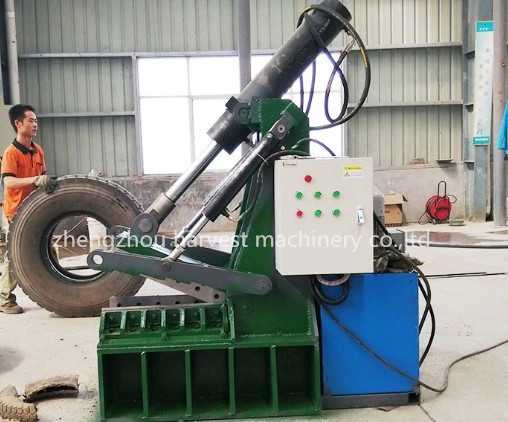 Used Tire Recycling Machine Wire Steel Separator Waste Truck Tire Crushing Machine