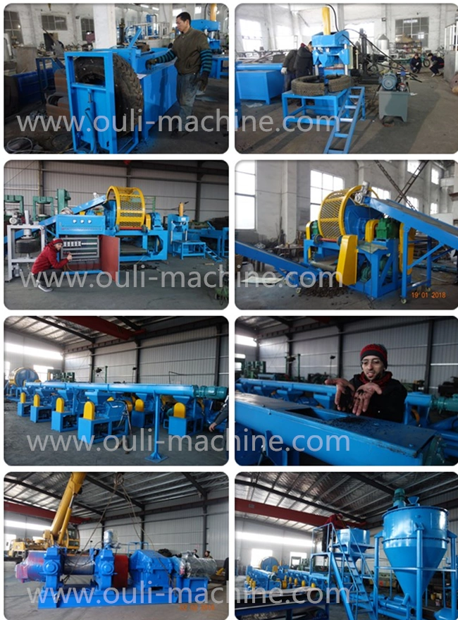 Excellent Quality Durable Rubber Crusher in Old Tire Recycling Line