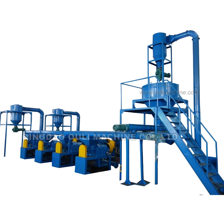 Waste Used Tyre Bead Wire Separator Tire Recycling Rubber Powder Making Line