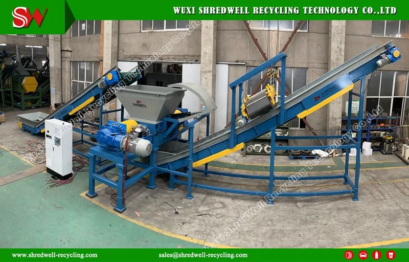 New Double Shaft Metal Shredder for Recycling Scrap Aluminum