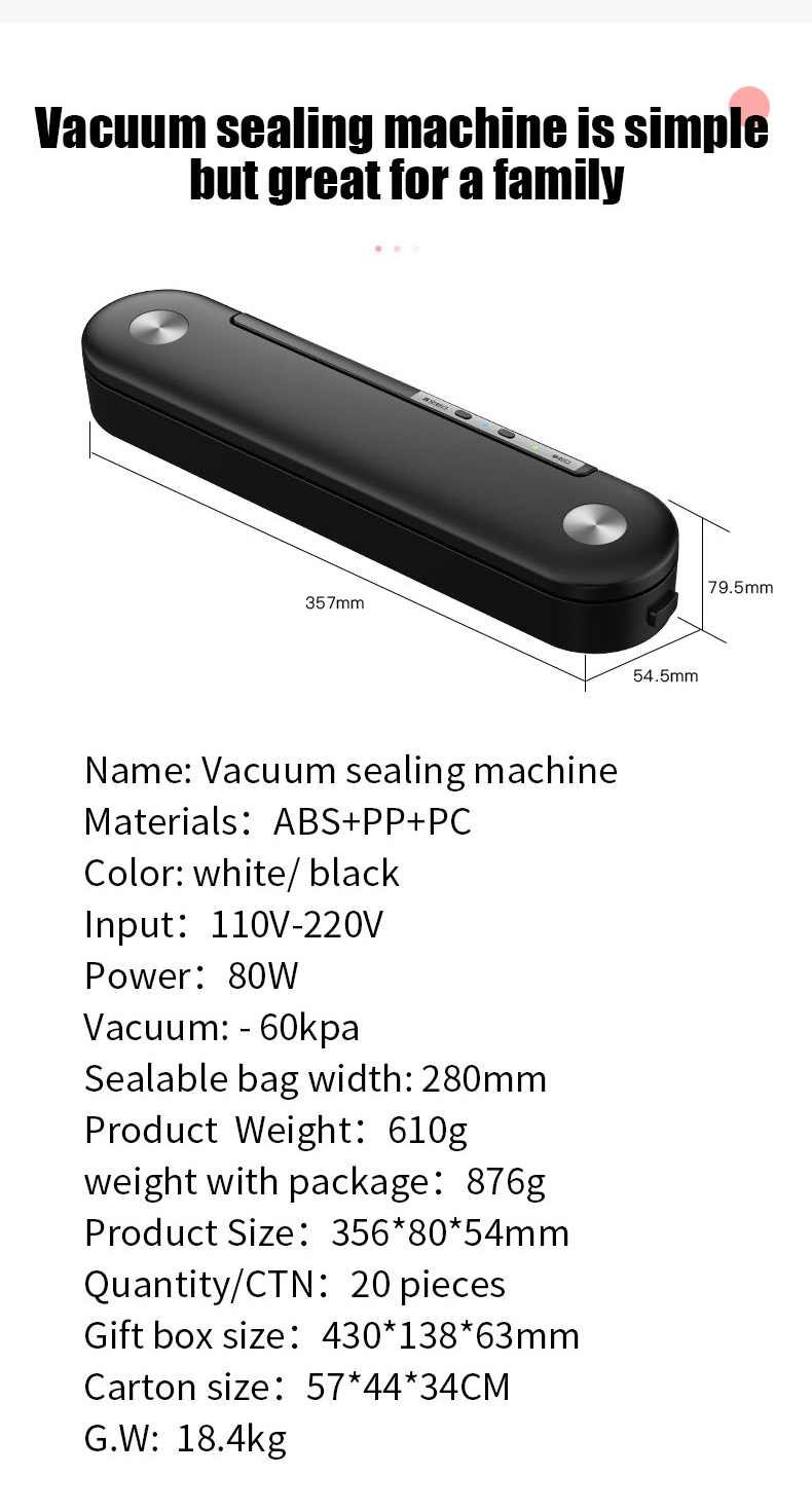 Household Vacuum Packing Machine Small Sealing Machine Food Vacuum Sealer