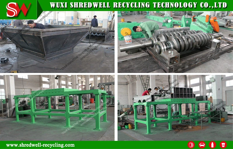 Double Shaft Waste/Old Oil Drum/Steel/Aluminum Can Recycle Machine