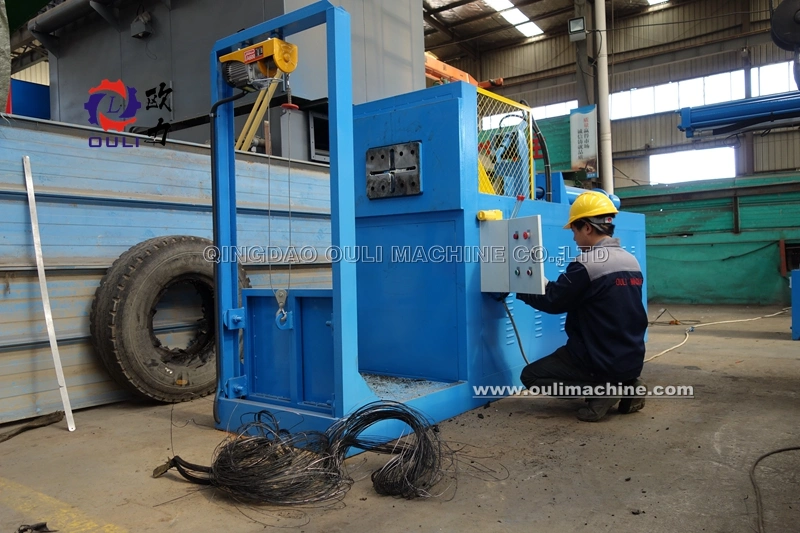 Waste Tire Debeader Machine /Truck Tyre Steel Removing Machine, Steel Wire Drawing Machine Rims Separator