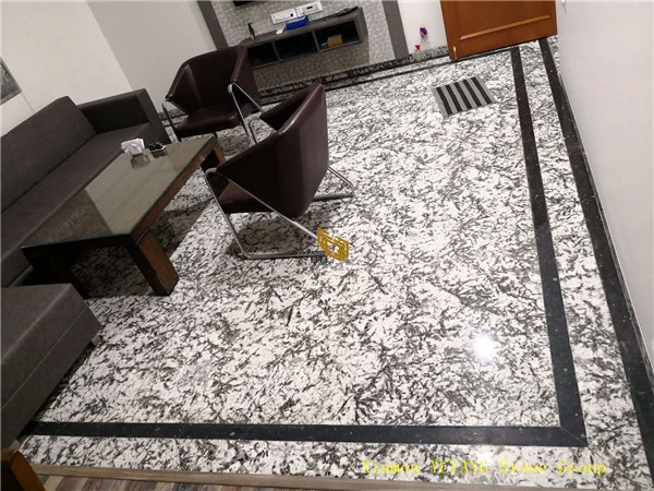 White Granite Slabs Black/White/Grey Granite Tiles Luxury Aspen Granite Flooring Tiles