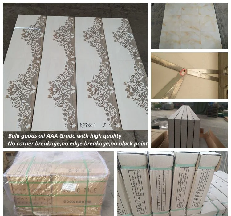 China Manufacturers Cararra Ceramic Porcelain Glaze Floor Tile for Decoration