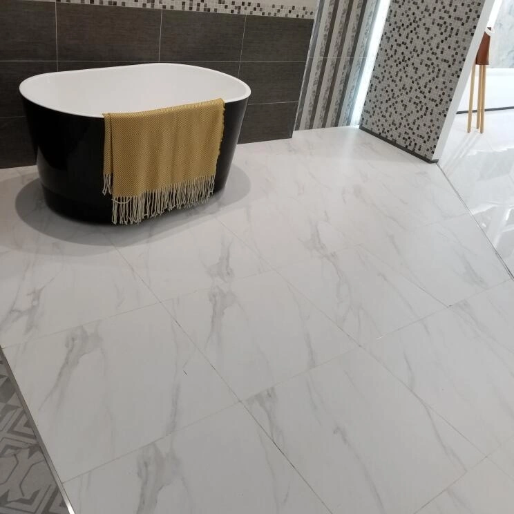 Carrara Marble Ceramic Floor Tile for Home Decoration (600*600mm)