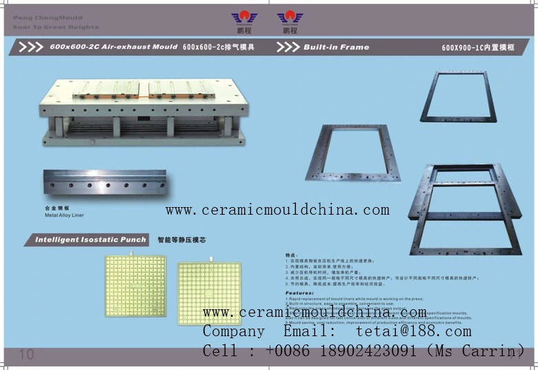 High Quality 300*600-6cavity Ceramic Tile Mold, Ceramic Tile Die