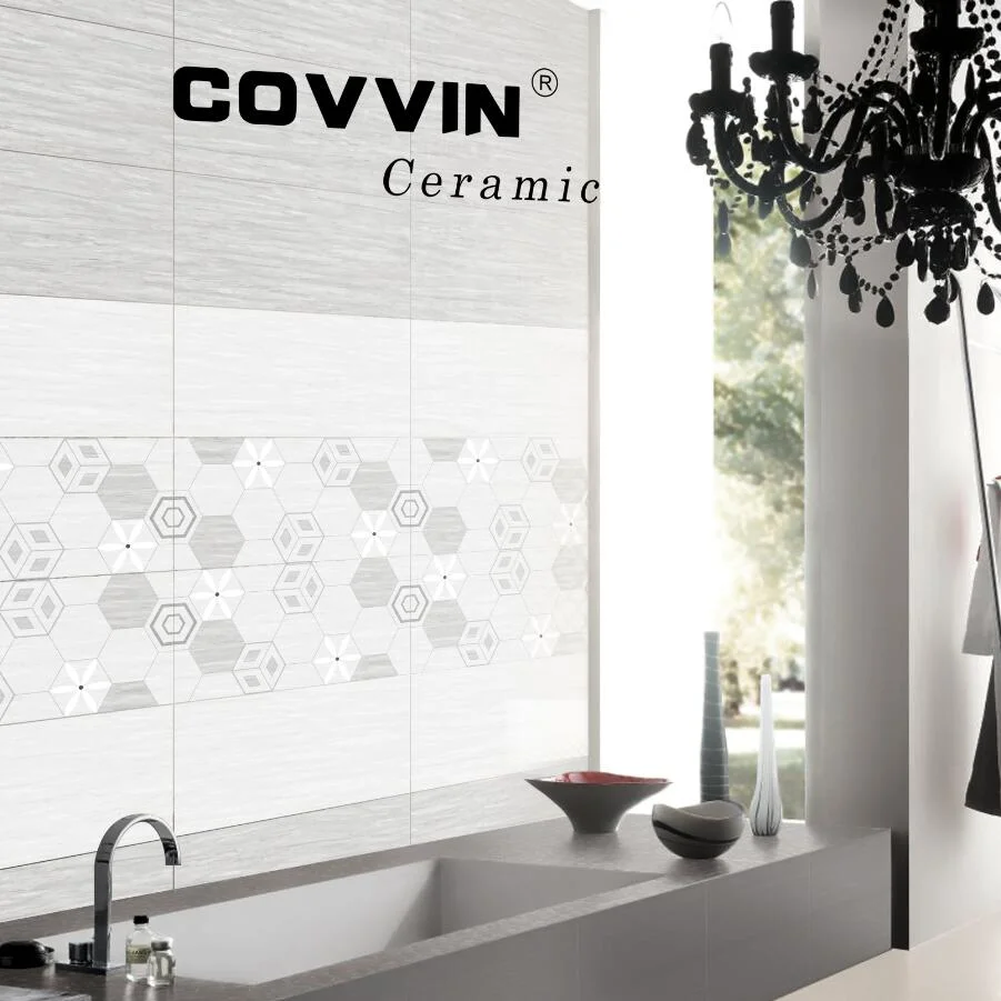 Building Material Gray Ceramic Anti-Slip Kitchen Bathroom Floor Wall Tile