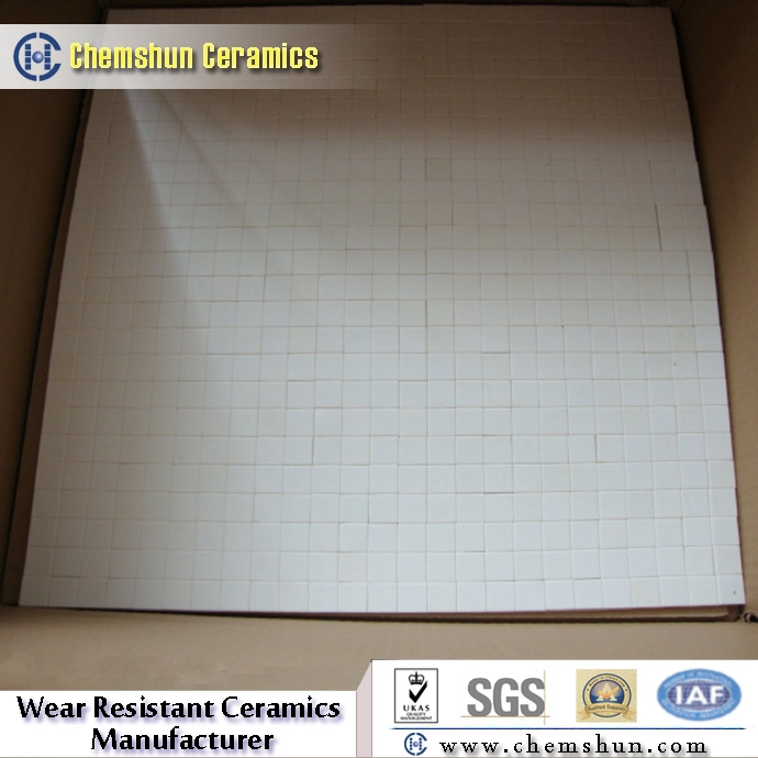 High Alumina Ceramic Lining Square Tile Mat with 500*500mm Mat