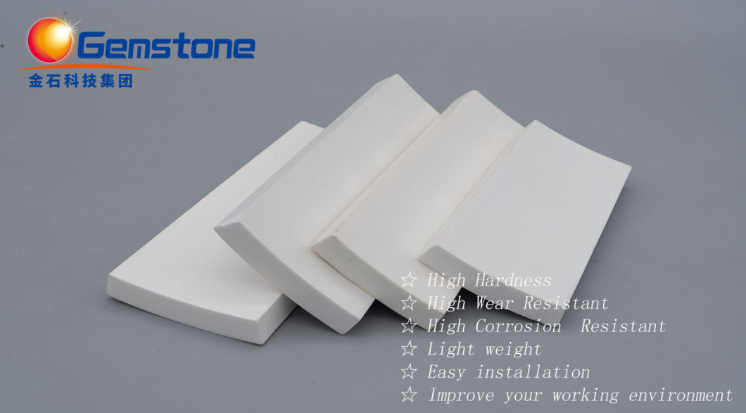 Impact Resistant High Alumina Ceramic Lining Bricks Lining Board Lining Plates Lining Tiles 92% 95%