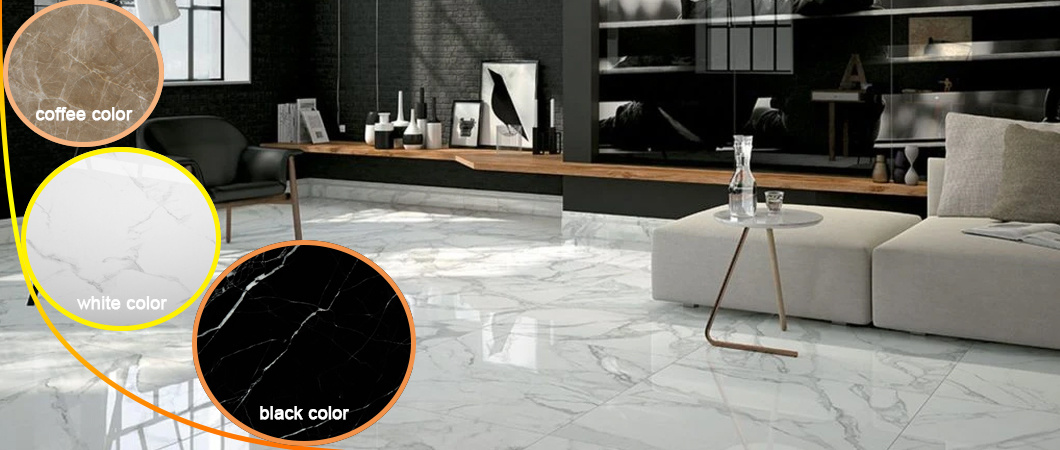 Home Decorative Imitation Marble Polished Glazed Ceramic Tile Kitchen Flooring