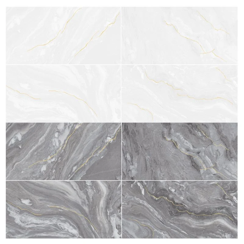 Golden Silk Marble Look Ceramic Wall Tiles with Ce Certificate