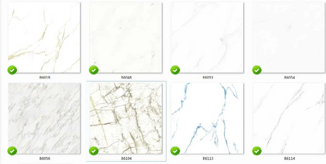 Carrara Marble Ceramic Floor Tile for Home Decoration (600*600mm)