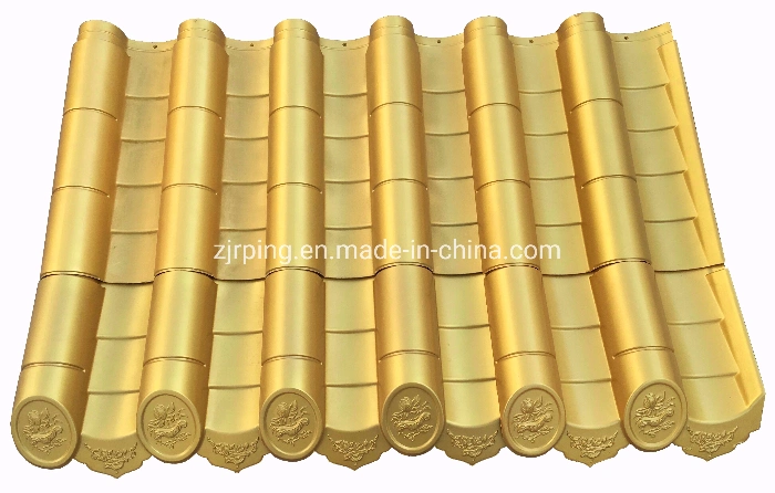 Chinese Traditional Clay Curved Roof Tile for Temple, Grey Color Ceramic Roofing Tiles