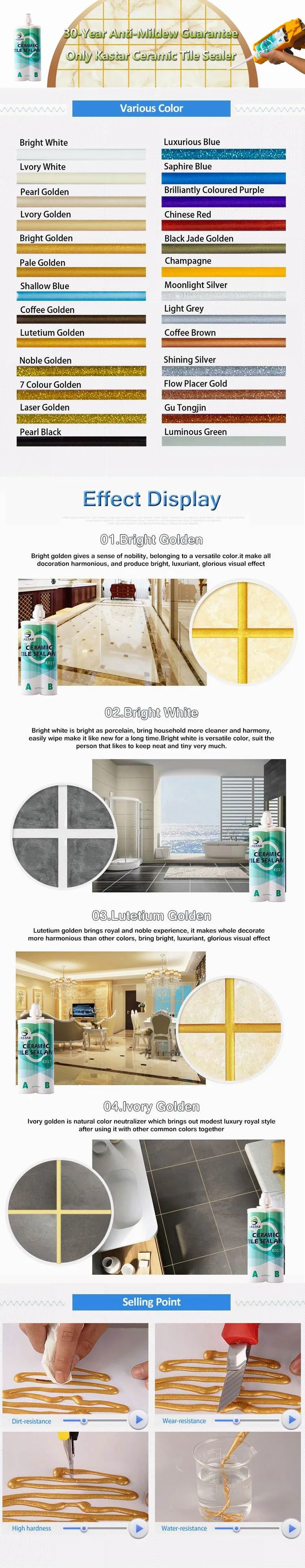 High Quality Sealant for Ceramic Tile with Low Viscosity High Hardness