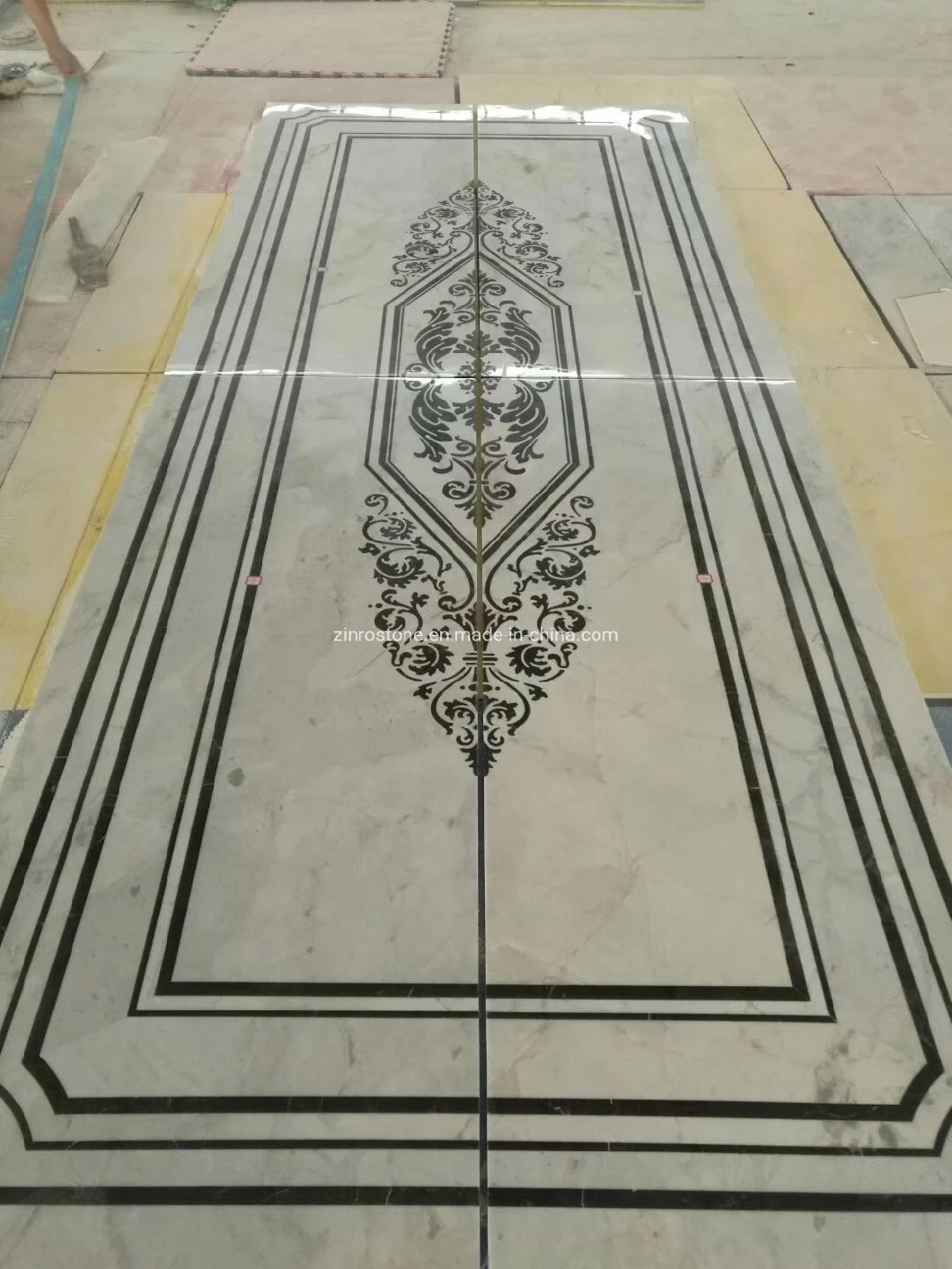 Waterjet Marble for Wall/Kitchen/Lobby/Slab/Tile/Mosaic Pattern/Border/Medallion /Floor Tile