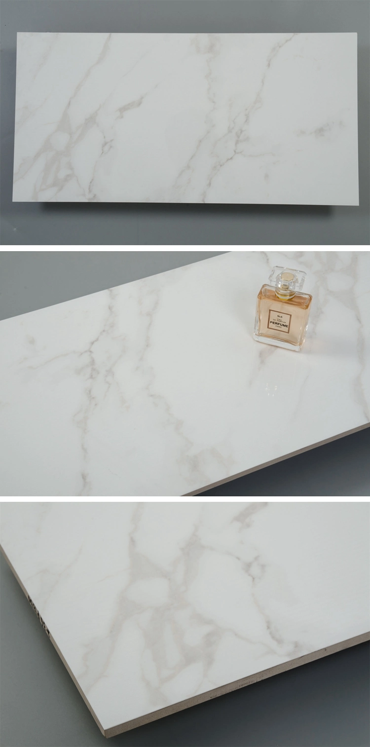 300X600 Hotel Bathroom Decorative Carrara White Ceramic Wall Tile