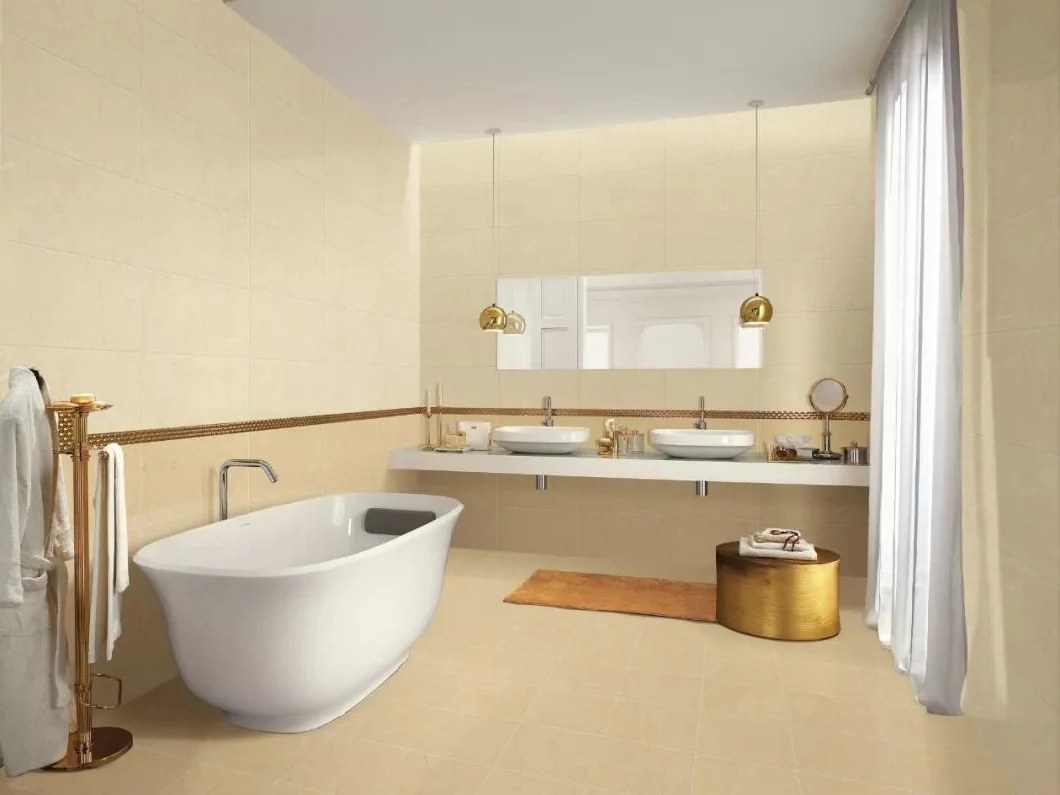 2020 Foshan Full Body Glazed Porcelain Ceramic Wood Bathroom 3D Cararra Floor Tile Wall Tiles