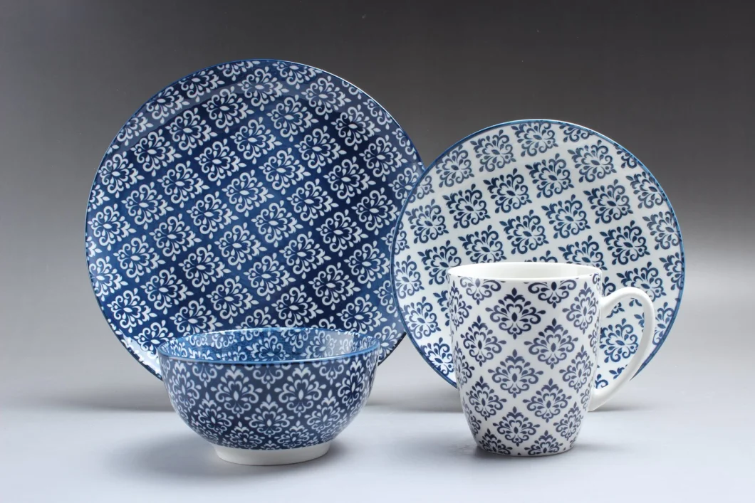 16PCS Wholesale Fine Ceramic Porcelain Set Pad Printing Ceramic with Fine Price