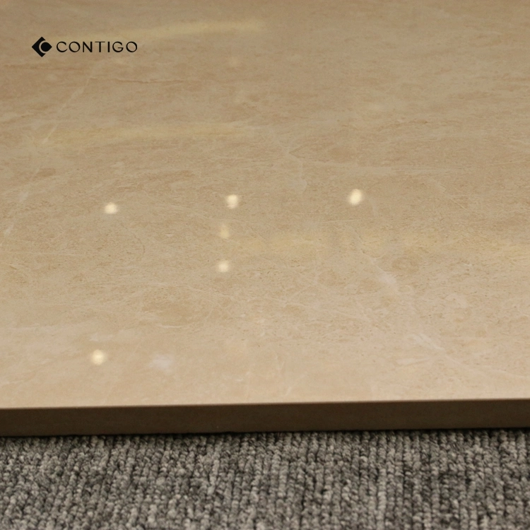 Ceramic Foshan High Quality Beige Polished Glazed Tile Commercial Kitchen Floor Tiles