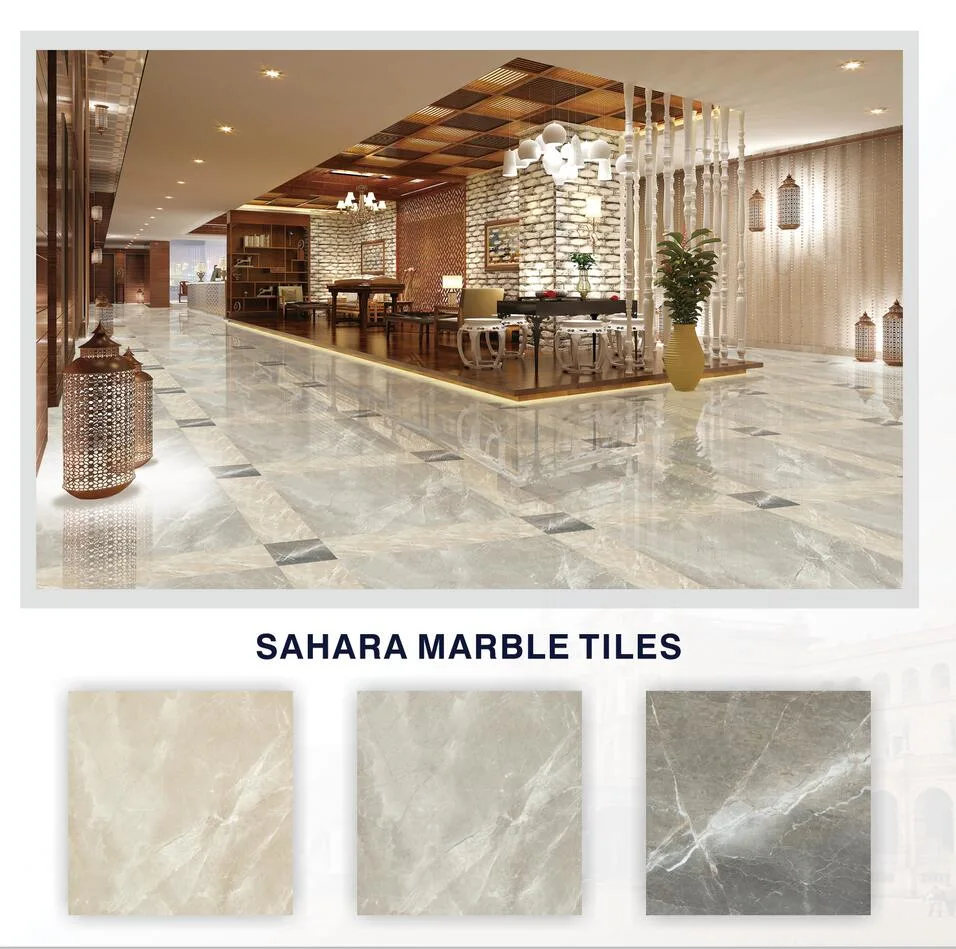 Polished Marble Porcelain Ceramic Floor Tile for Home Decoration (600X600mm)