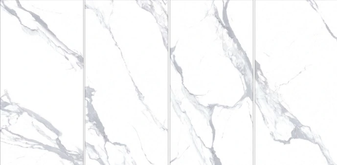 750X1500mm Full Body Cararra White Marble Look Ceramic Porcelain Tile Indoor Tile