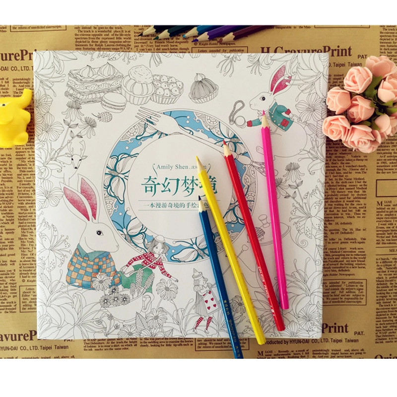 DIY Coloring Comic Book Toy for Kids Educational Learning Toy Drawing Doodling Book of Secret Garden with Storyline for Children Baby Boys Girls Perfect
