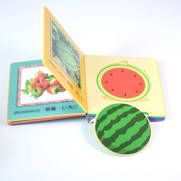 Custom Child Book Educational Punch Board Book Hardcover Books for Kids Printing