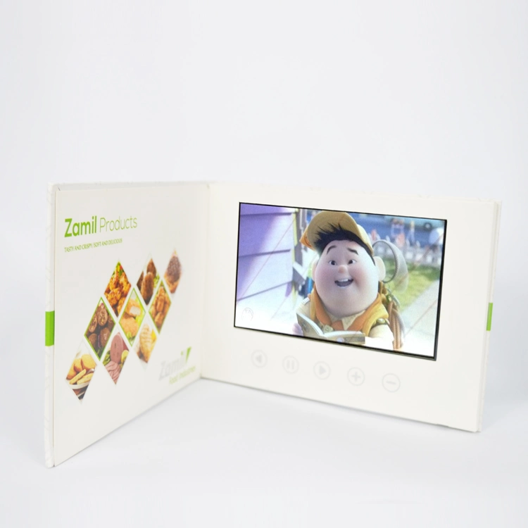 Chinese Supplier IPS Customized LCD Greeting Gift Card Display Book Brochure Printing Booklet for Business