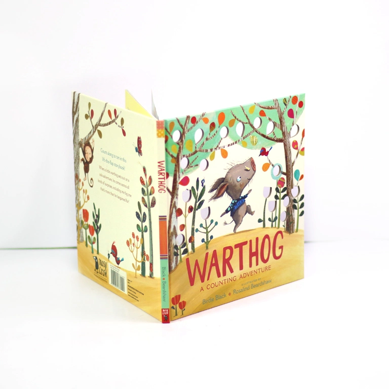 Custom Child Book Educational Punch Board Book Hardcover Books for Kids Printing