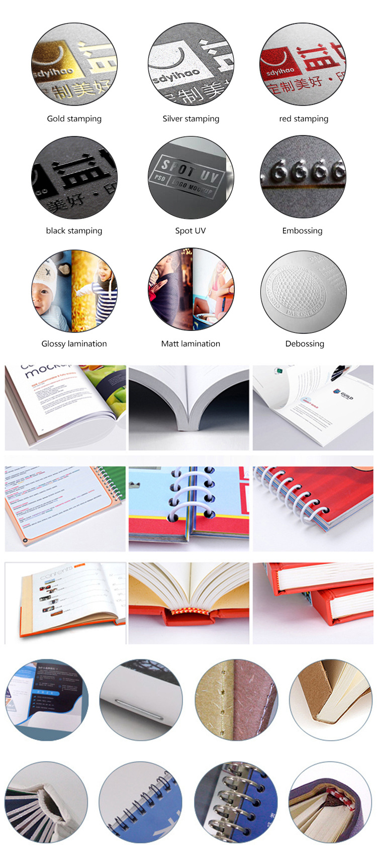 Custom Design Printing Bronzing Luxury Corporate Presentation Brochure