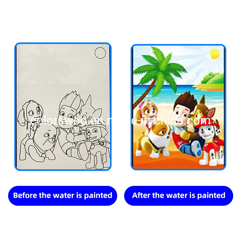 Customized Children Magic Water Drawing Book Water Doodle Book Paint with Pen-Fairy Tale, Dinosaur