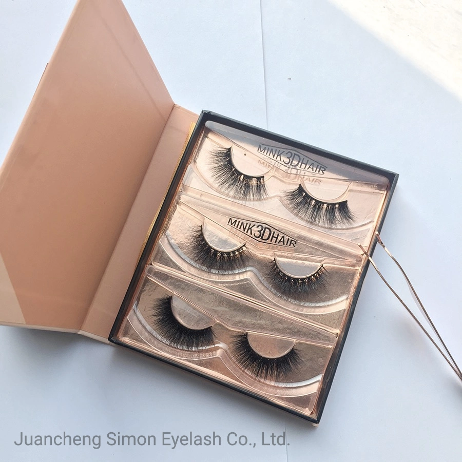 Wholesale Private Label Logo Lash 25mm 3D Mink False Eyelash Vendor with Private Box Custom Packaging