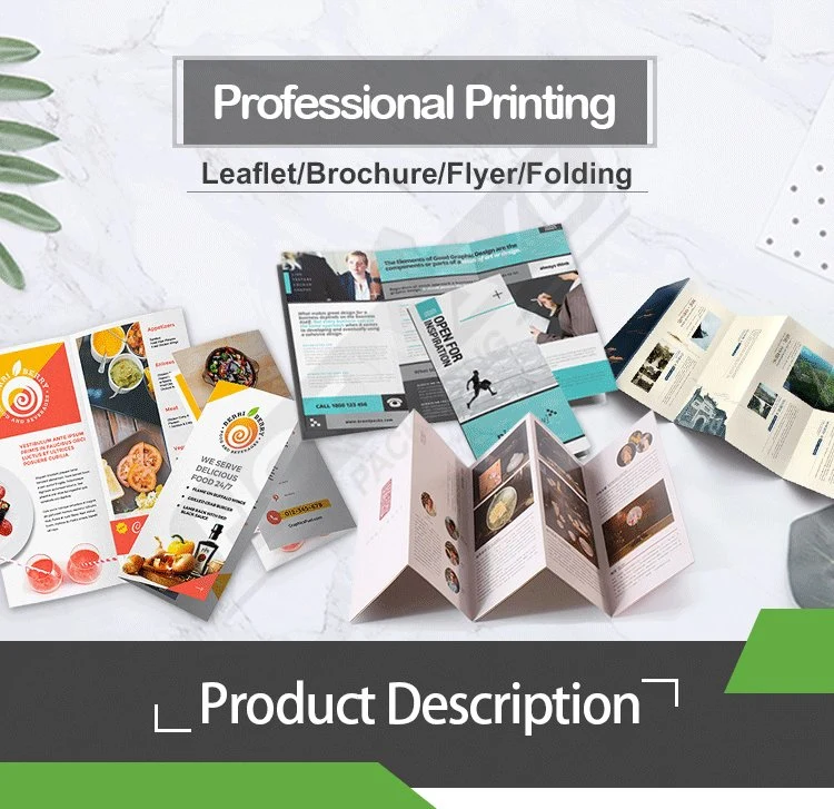 Custom Made Die Cut Paper Flyer Printing Paper Brochure