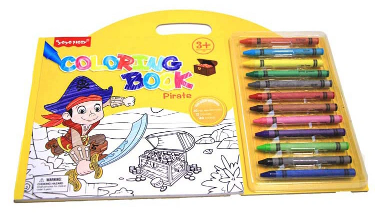 Customized Painting Children Coloring Book with Pencil and Crayon Coloring Book Printing