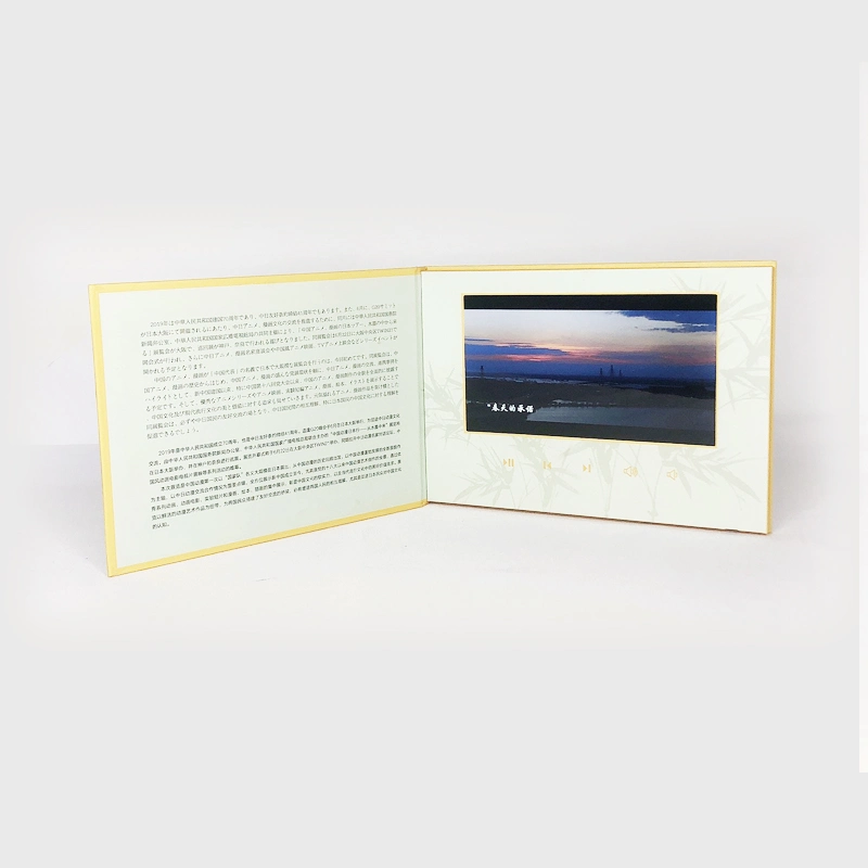 Supplier LCD Corporate Video Greeting Card Video Manual Printing Book