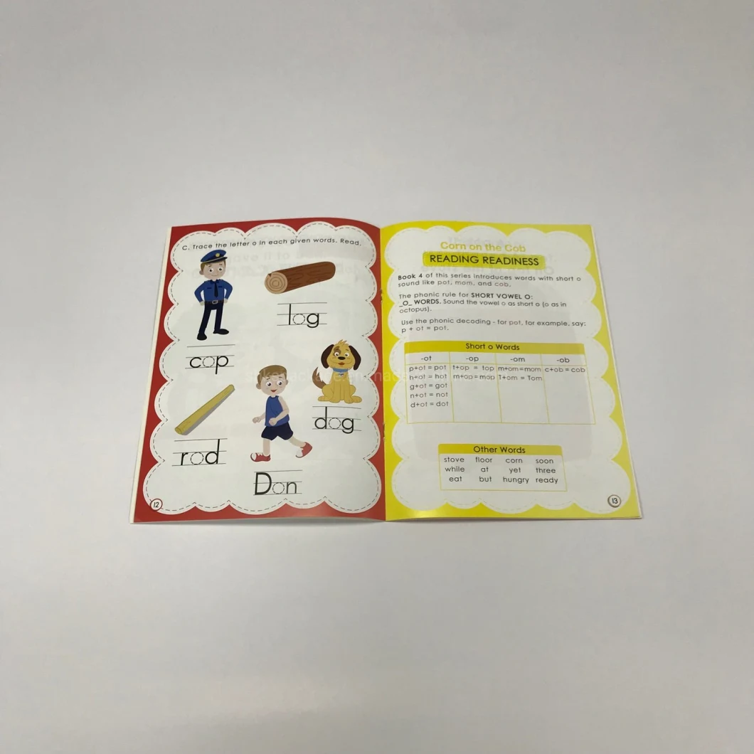 Professional Printing Service for Children Books 4c/4c Gloss Lamination Softcover